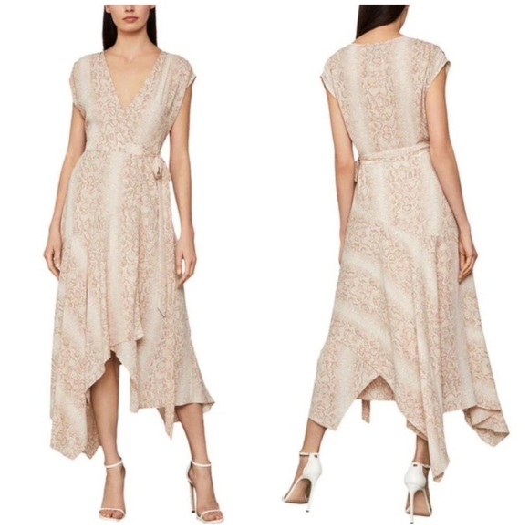 HP!💎SALE! BCBG Max Azria Python Print High Low dress sz XXS - Picture 2 of 3